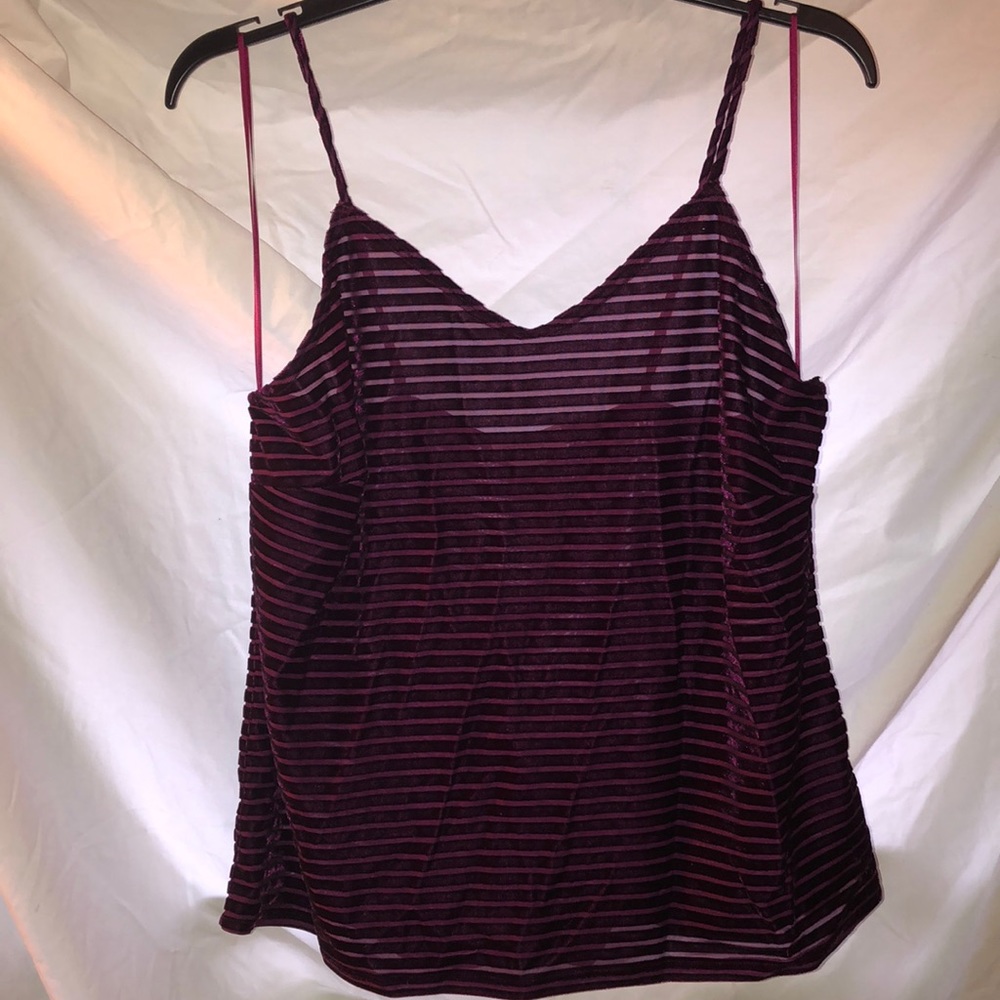 NWT Lavender Field velvet tank top